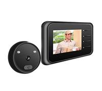 SIMBAE Timbre de puerta con cámara mirilla para puerta con monitor inalámbrico, visión en vivo disponible, visión nocturna digital, sesión de fotos, monitoreo digital de puerta para el hogar (enviado