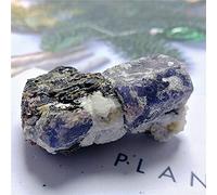 Simbionte de corindón de cristal rojo llamativo natural, espécimen de piedra en bruto, piedras de roca de cristal, mineral original raro-30g_