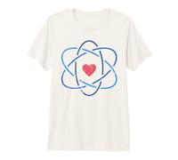 Símbolo atómico con corazón - Profesor científico Amante de la Ciencia Camiseta Premium