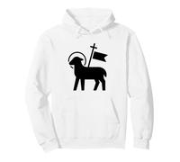 Símbolo católico Cristiano del Cordero de Dios Sudadera con Capucha