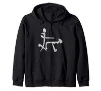 Símbolo Chino Antiguo Kama Sutra Pinyin Inspirado en el Humor Sudadera con Capucha