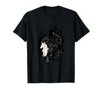 Símbolo chino con zorros en llamas místicas, zorros de amor Camiseta