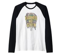 Símbolo clave de cita deportiva motivacional ganado no dado Camiseta Manga Raglan