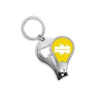 Símbolo Cultural Reflexión Paisaje Urbano Arquitectura Fingernail Clipper Cutter Llavero Scissor