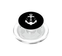 Símbolo de Ancla, Color Blanco PopSockets PopGrip para MagSafe