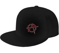 Símbolo De Angustia De La Anarquía Unisex Gorras Hip Hop Casual Gorra Trucker Cómoda Snapback Cap para Senderismo Deporte Tenis