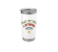Símbolo de animales salvajes WLAN para un safari. Vaso térmico de acero inoxidable de doble pared