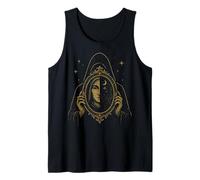 Símbolo de espejo hermético, diseño de luz de sombra de dualidad Camiseta sin Mangas