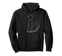 Símbolo de Inteligencia silenciosa Dark Raven Sudadera con Capucha