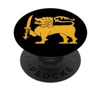 SÍMBOLO DE LA Bandera DE LEÓN Sri Lanka Sinha PopSockets PopGrip Adhesivo