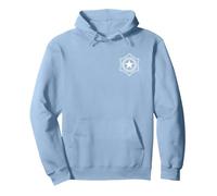 SÍMBOLO DE LA Bandera del Emblema DE LA Ciudad DE Sapporo Hokkaido JAPÓN Sudadera con Capucha, Unisex para Adultos, Azul Polvoriento, XXL