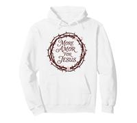 Símbolo de la Corona de Amor, fe de Jesús, Creyente Cristiano Sudadera con Capucha