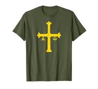 SÍMBOLO DE LA CRUZ DE LA VICTORIA BANDERA DE ESPAÑA ASTURIAS CRUZ DE LA VICTORIA Camiseta