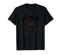 Símbolo de la mitología Griega del Dios del Sol del Antiguo Apolo Camiseta gráfica económica, Hombre, Negro, S
