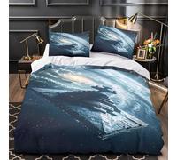 Símbolo de la serpiente Funda de Edredón Juego de 3 Piezas Suave Impresión 3D Cremallera Oculta con Fundas de Almohada Transpirable Ocultismo místico Funda Edredon for Adolescentes King（220x240cm）