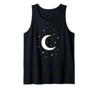 Símbolo de Luna Creciente con Estrellas en una estética Camiseta sin Mangas