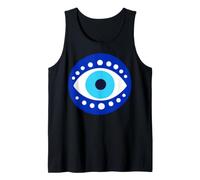 Símbolo de Mal de Ojo para Mujer, un diseño Espiritual Bohemio Minimalista Camiseta sin Mangas