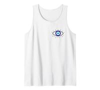 Símbolo de Mal de Ojo para protección, un diseño Minimalista de Nazar Camiseta sin Mangas
