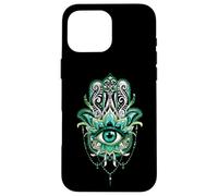 Símbolo de Mano de Hamsa de protección mística Ornamental Carcasa para iPhone 16 Pro MAX