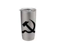 SÍMBOLO DE MARTILLO Y SICKLE CCCP URSS UNIÓN SOVIÉTICA Vaso térmico de acero inoxidable de doble pared