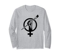 Símbolo de Movimiento de Arte Feminista - Puño de empoderamiento de Artista Mujer Manga Larga