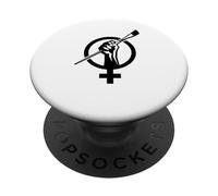 Símbolo de Movimiento de Arte Feminista - Puño de empoderamiento de Artista Mujer PopSockets PopGrip Adhesivo