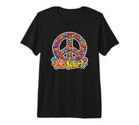 Símbolo de Paz Colorido, Paz, Antiguerra, No Guerra Camiseta Premium