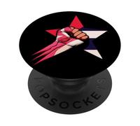 Símbolo De Poder De Estrella Cubana PopSockets PopGrip Adhesivo