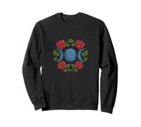 Símbolo de triple diosa rosa de luna triple Sudadera
