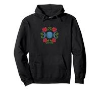 Símbolo de triple diosa rosa de luna triple Sudadera con Capucha