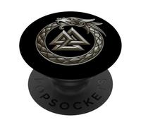 Símbolo de Valknut: Viking Celtic Nordic Mythology Valhalla PopSockets PopGrip Adhesivo