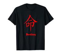 Símbolo del destino de escritura china: regalo rojo de la caligrafía de Hanzi Camiseta