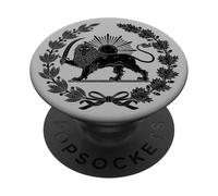 SíMBOLO del Emblema del LEÓN Y EL Sol Persa DE IRÁN PopSockets PopGrip Adhesivo