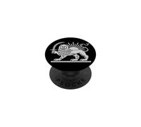 SÍMBOLO del LEÓN Persa Y EL Sol DE IRÁN PopSockets PopGrip Adhesivo