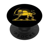 SÍMBOLO del LEÓN Y EL Sol del IRÁN Persa PopSockets PopGrip Adhesivo