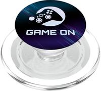 Símbolo del Logotipo de Jugador del Mando de Videojuegos Game On Video Game 1 PopSockets PopGrip para MagSafe