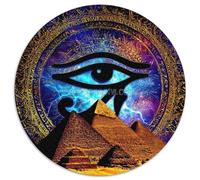 Símbolo del Ojo Antiguo Rompecabezas para Adultos 1000pcs (67.5x67.5cm),Juegos De Desafío De Arte Espiritual místico