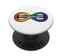 Símbolo del Orgullo Infinito neurodivergente PopSockets PopGrip Adhesivo