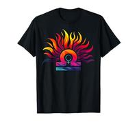 Símbolo del zodiaco Libra con el signo zodiacal astro Venus Camiseta