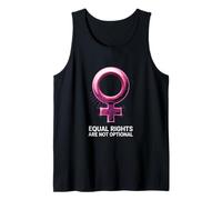 Símbolo Feminista de Las Mujeres Igualdad de Derechos no es Opcional Camiseta sin Mangas