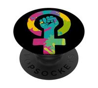Símbolo Feminista Puño Derechos de la Mujer Igualdad PopSockets PopGrip Adhesivo