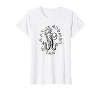 SÍMBOLO GNOSTICO DE GNOSTICISMO DE Piedra Abraxas Camiseta gráfica económica, Mujer, Blanco, L