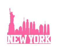 Símbolo gráfico atractivo, memorable, sólido y audaz de la Estatua de la Libertad. Calcomanías de vinilo para murales y paredes 49.2x59.6cm Decoración de tiendas Rosa