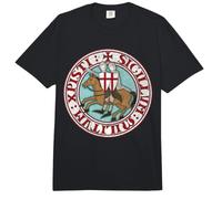 Símbolo Honor Templario Medieval de Caballeros Gemelos Comfort Colors Adult Heavyweight T-Shirt
