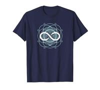 símbolo Infinito Camiseta, Hombre, Azul Marino, XXL