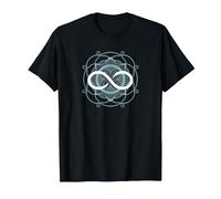 símbolo Infinito Camiseta, Hombre, Negro, L