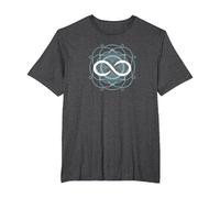símbolo Infinito Camiseta, Hombre Tallas Grandes, Jaspeado Oscuro, 5X Alto