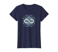 símbolo Infinito Camiseta, Mujer, Azul Marino, L