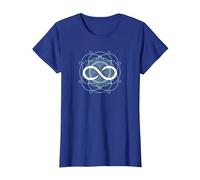 símbolo Infinito Camiseta, Mujer, Azul Real, XL