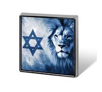 Símbolo israelí Estrella León Bandera Lindo Broche Insignia Solapa Pin Corbata Sombrero Ropa Joyería Accesorios Regalos Fiesta de bodas